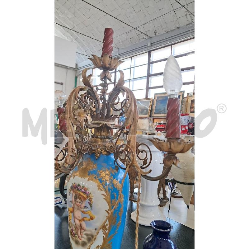 LAMPADA CELESTE E ORO | Mercatino dell'Usato Arezzo 3