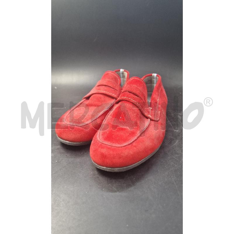 MOCASSINI CAMOSCIO ROSSO UOMO FERRAGAMO | Mercatino dell'Usato Arezzo 1
