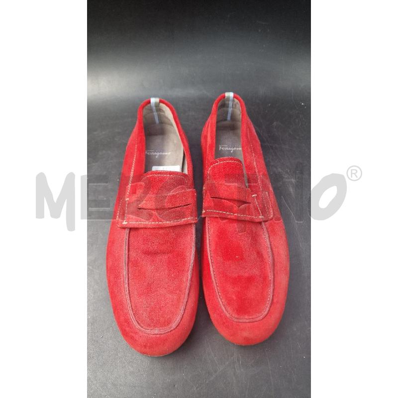 MOCASSINI CAMOSCIO ROSSO UOMO FERRAGAMO | Mercatino dell'Usato Arezzo 2