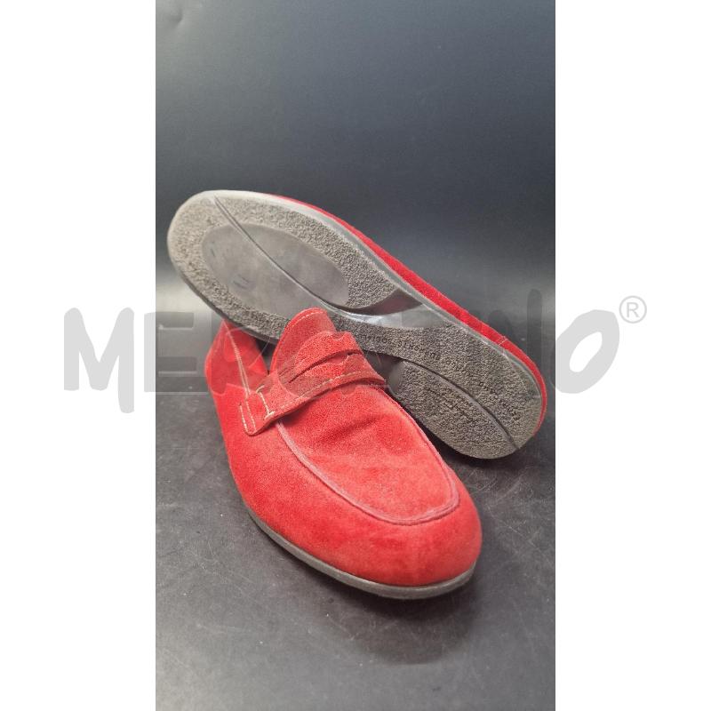 MOCASSINI CAMOSCIO ROSSO UOMO FERRAGAMO | Mercatino dell'Usato Arezzo 3