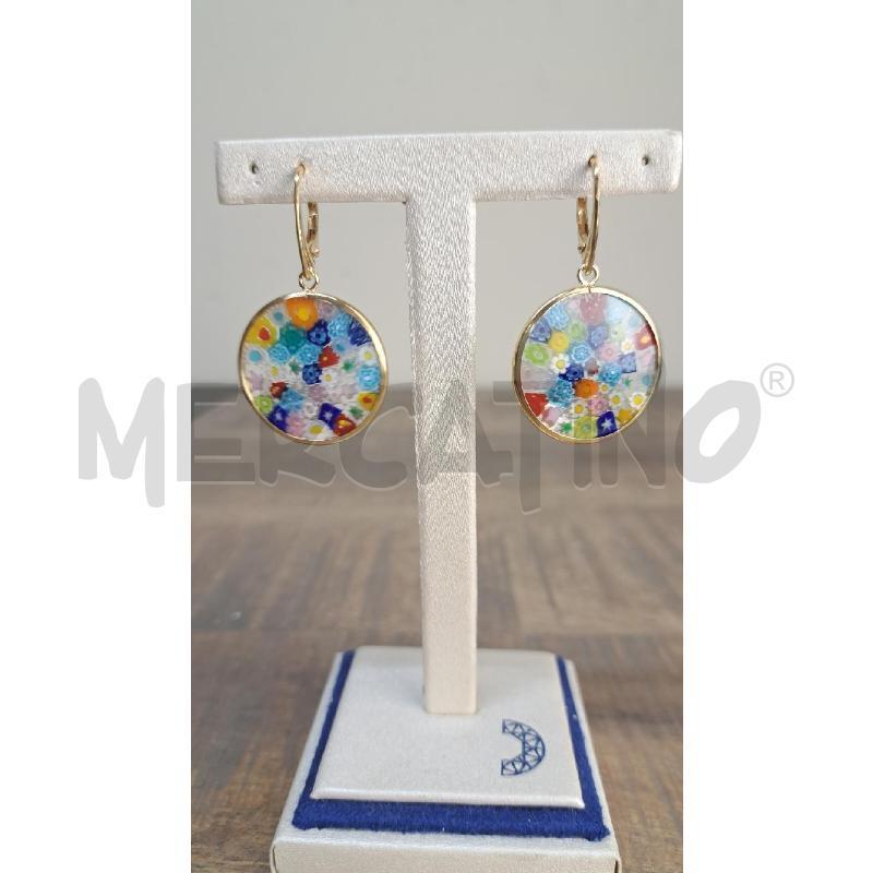 ORECCHINO A MURRINE CERCHIO FIORI | Mercatino dell'Usato Arezzo 2