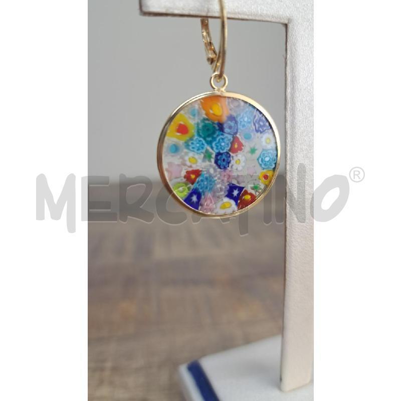 ORECCHINO A MURRINE CERCHIO FIORI | Mercatino dell'Usato Arezzo 4