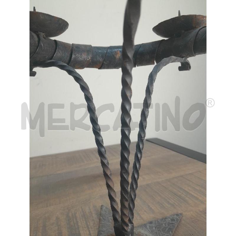 PORTA CANDELA FERRO | Mercatino dell'Usato Arezzo 4