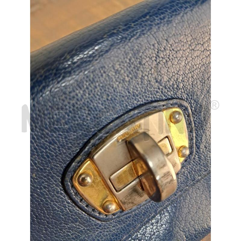 PORTA FOGLIO PELLE BLU MIU MIU | Mercatino dell'Usato Arezzo 2