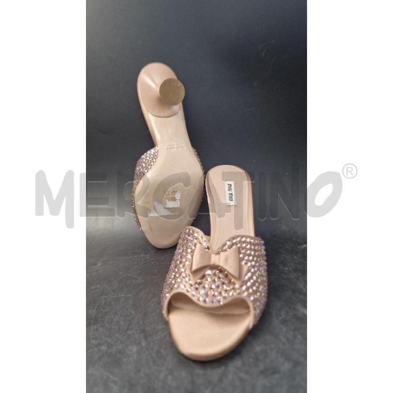 SABOT STRASS MIU MIU ROSA | Mercatino dell'Usato Arezzo 4