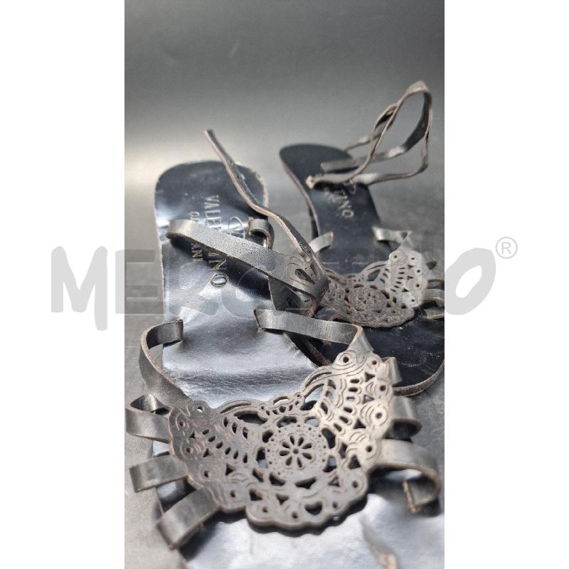 SANDALI DONNA NERI PELLE VALENTINO | Mercatino dell'Usato Arezzo 5