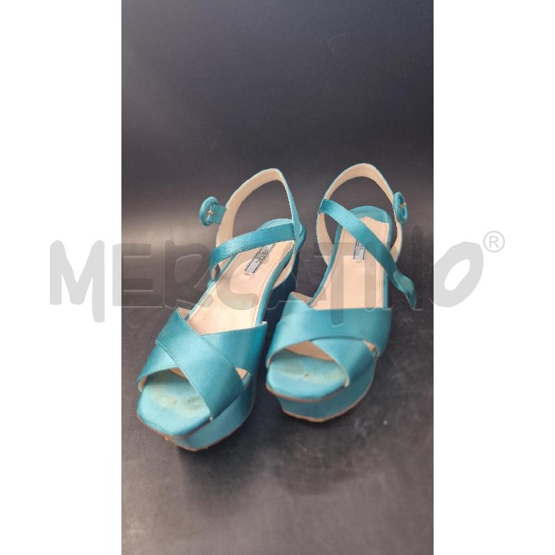 SANDALI DONNA TURCHESE PRADA | Mercatino dell'Usato Arezzo 1