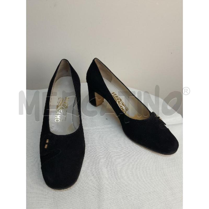 SCARPE TACCHI NERA FERRAGAMO | Mercatino dell'Usato Arezzo 1