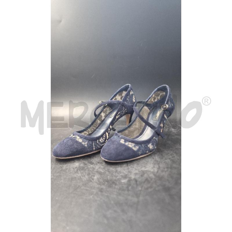 SCARPE TACCHI PIZZO BLU | Mercatino dell'Usato Arezzo 1