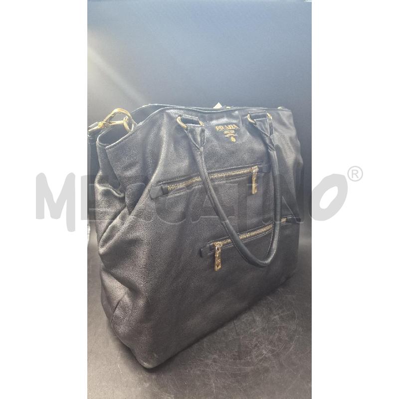 SHOPPER PELLE PRADA NERA | Mercatino dell'Usato Arezzo 1