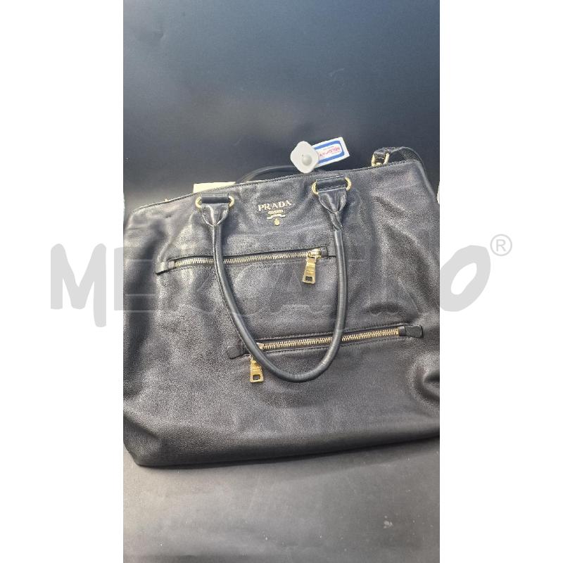 SHOPPER PELLE PRADA NERA | Mercatino dell'Usato Arezzo 2