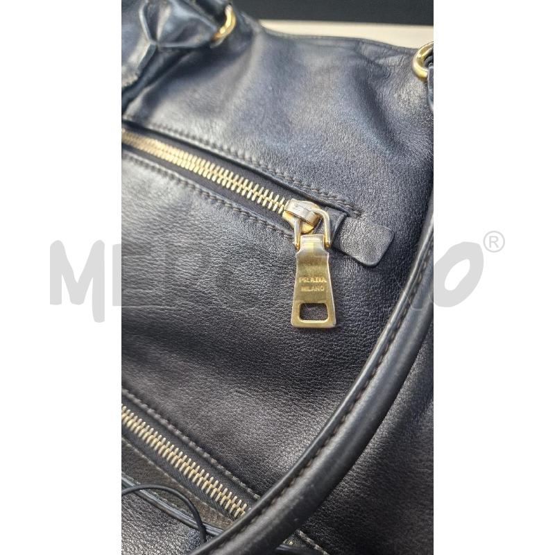 SHOPPER PELLE PRADA NERA | Mercatino dell'Usato Arezzo 3