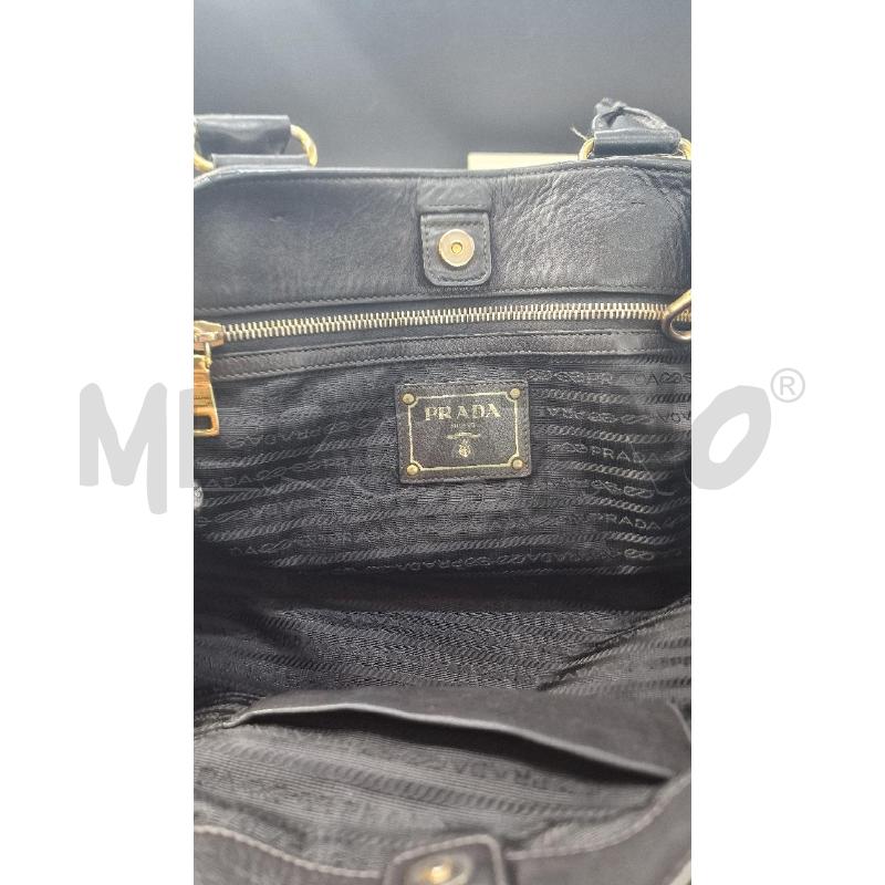 SHOPPER PELLE PRADA NERA | Mercatino dell'Usato Arezzo 4