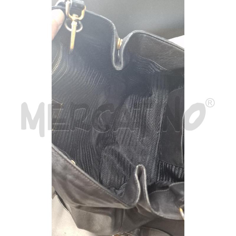 SHOPPER PELLE PRADA NERA | Mercatino dell'Usato Arezzo 5