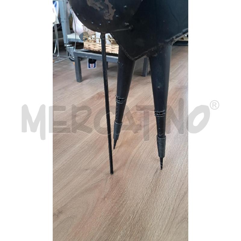 STATUETTA FERRO NERO  | Mercatino dell'Usato Arezzo 4