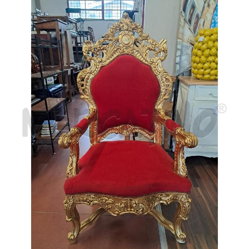 TRONO ROSSO+ORO | Mercatino dell'Usato Arezzo 1