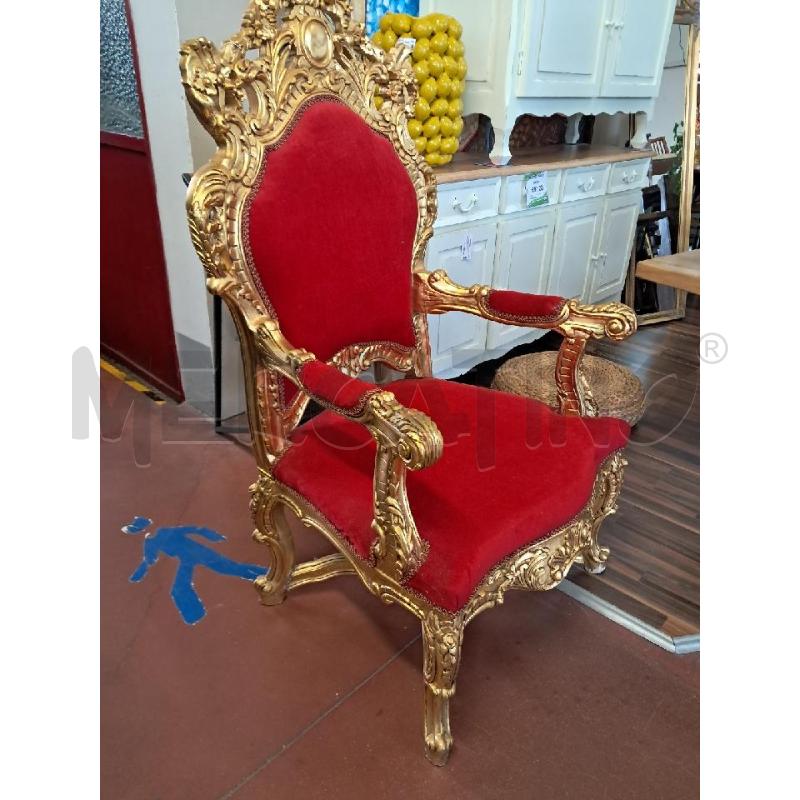 TRONO ROSSO+ORO | Mercatino dell'Usato Arezzo 3