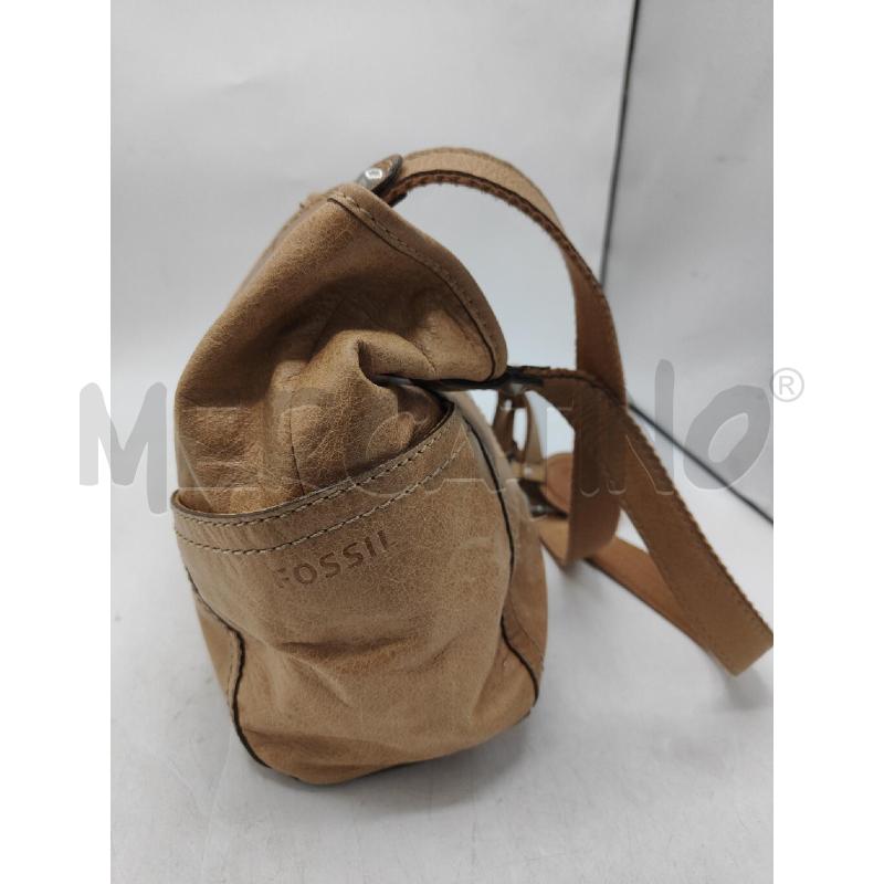 BORSA DONNA BEIGE PELLE FOSSIL | Mercatino dell'Usato Atripalda 4