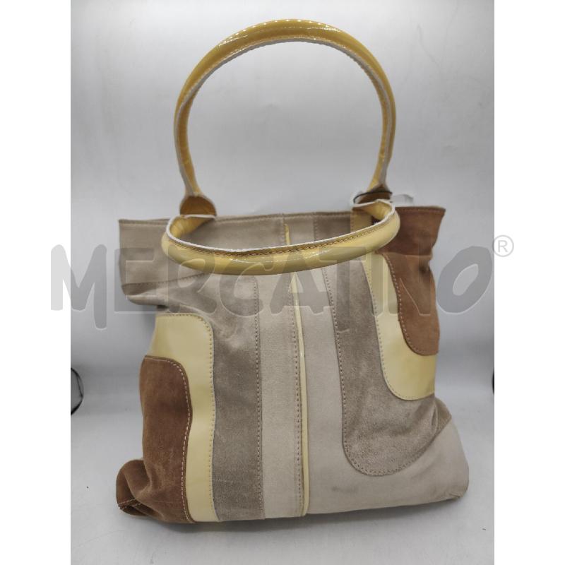BORSA DONNA BEIG MARR GIANNOTTI CAMOSC | Mercatino dell'Usato Atripalda 1