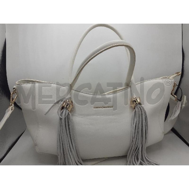 BORSA DONNA BIANCA ALESSIO MASSIMO | Mercatino dell'Usato Atripalda 1