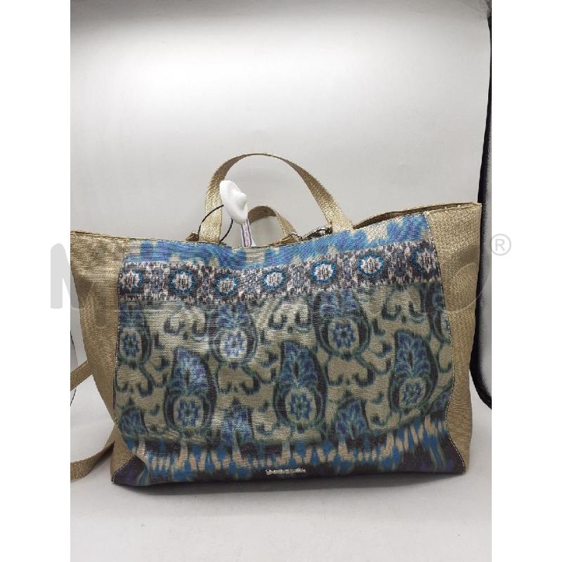 BORSA DONNA DORATE AZZURRA DESIGUAL | Mercatino dell'Usato Atripalda 2