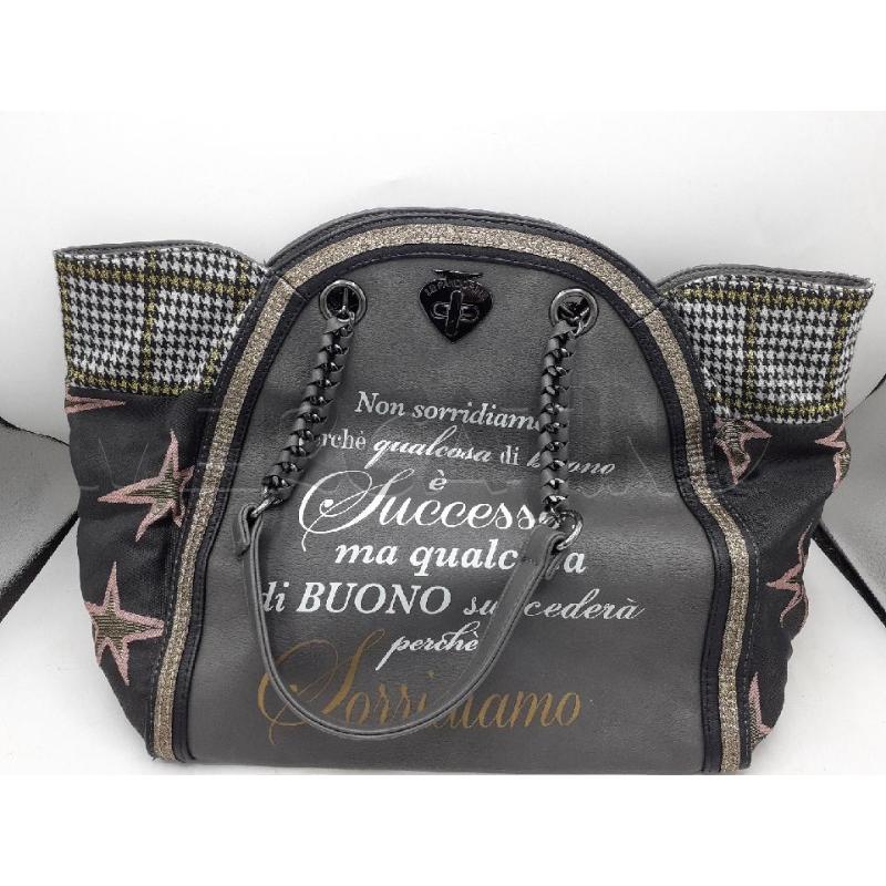 BORSA DONNA GRIGIA DORATA PANDORINA | Mercatino dell'Usato Atripalda 1