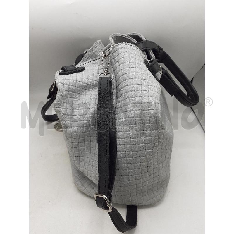 BORSA DONNA GRIGIA QUADRI PELLE CHICCABORSE | Mercatino dell'Usato Atripalda 2