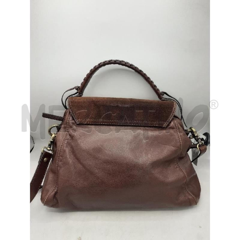 BORSA DONNA MARRONE PELLE ABRÒ | Mercatino dell'Usato Atripalda 2