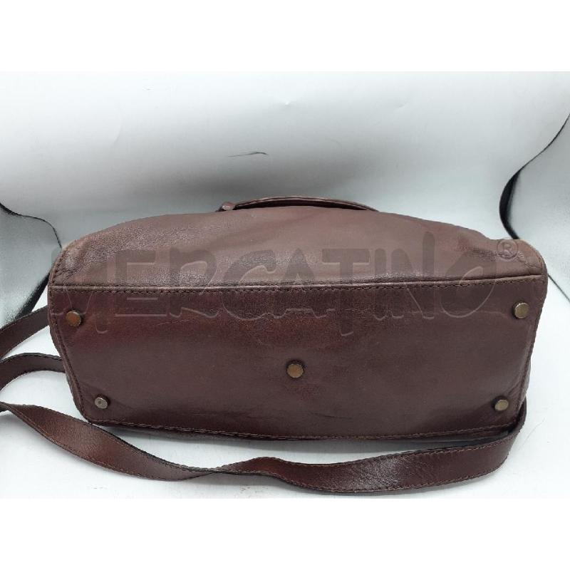 BORSA DONNA MARRONE PELLE ABRÒ | Mercatino dell'Usato Atripalda 3