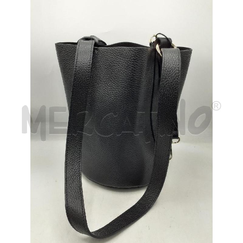 BORSA DONNA NERA SACCO PELLE | Mercatino dell'Usato Atripalda 1