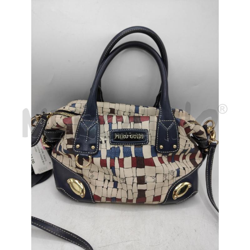 BORSA DONNA PANNA BLU PIERO GUIDI | Mercatino dell'Usato Atripalda 1