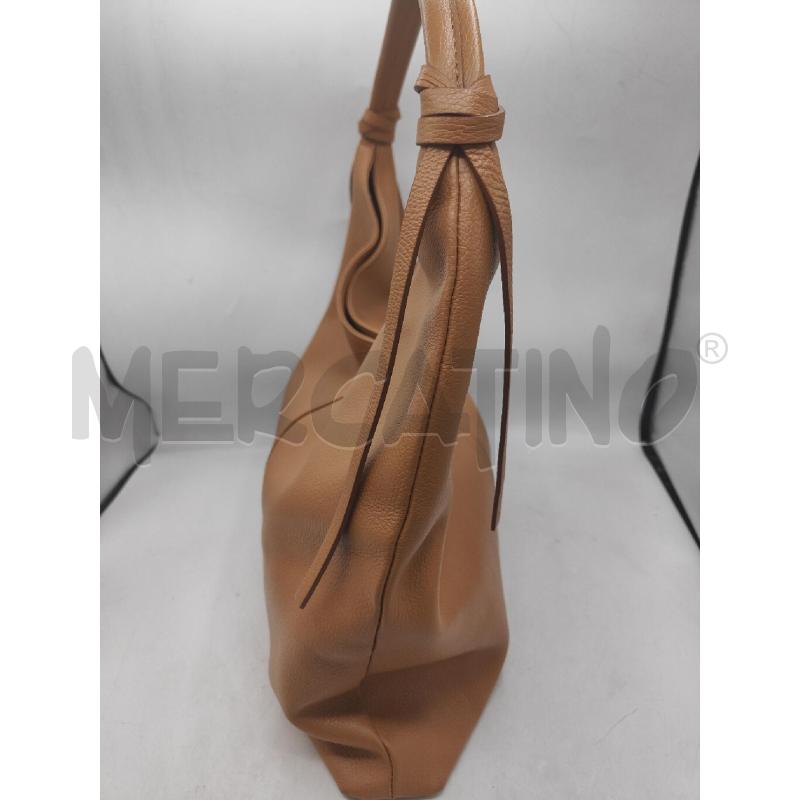 BORSA DONNA PELLE BEIG MANICO | Mercatino dell'Usato Atripalda 3