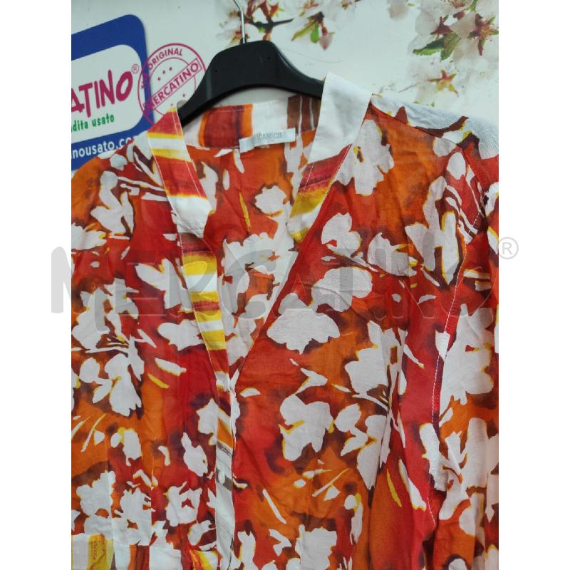 CAMICIA DONNA ARANCIO ROSSA NARA | Mercatino dell'Usato Atripalda 3