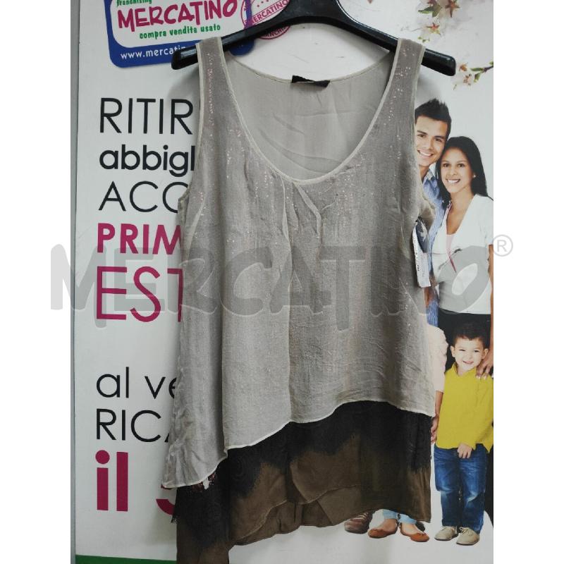CANOTTA DONNA BEIG NERA PINKO | Mercatino dell'Usato Atripalda 1
