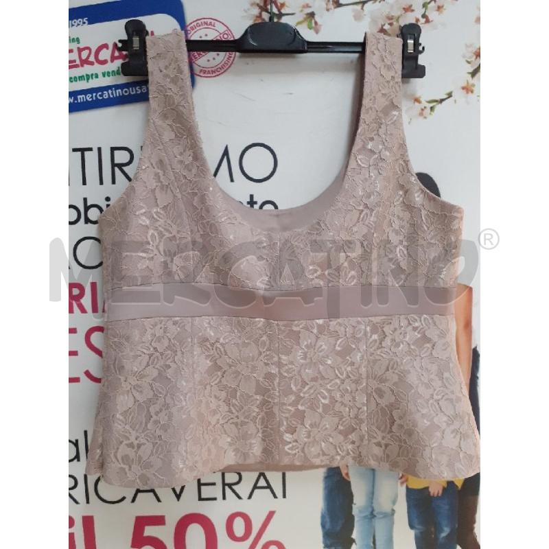 CANOTTA DONNA MERLETTO BEIG RASO+GONNA | Mercatino dell'Usato Atripalda 4