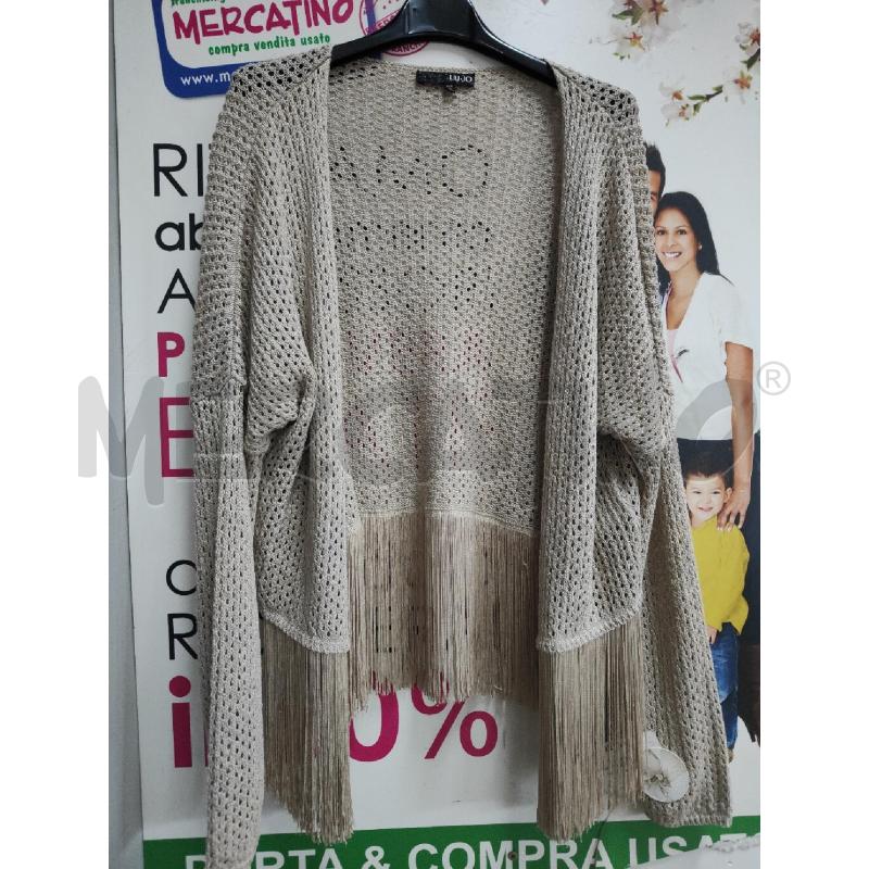 MAGLIA DONNA BEIG FORAT LIU JO APERTA | Mercatino dell'Usato Atripalda 1