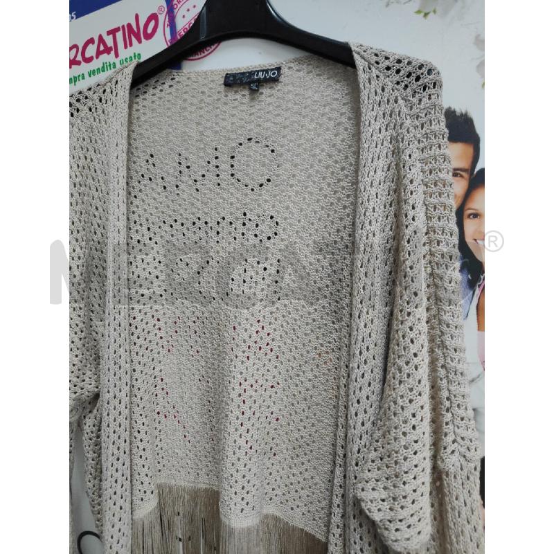 MAGLIA DONNA BEIG FORAT LIU JO APERTA | Mercatino dell'Usato Atripalda 3