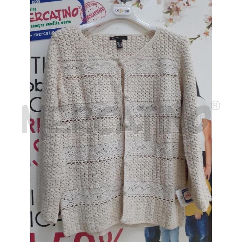 MAGLIA DONNA FILO BEIG APER MANGO | Mercatino dell'Usato Atripalda 1