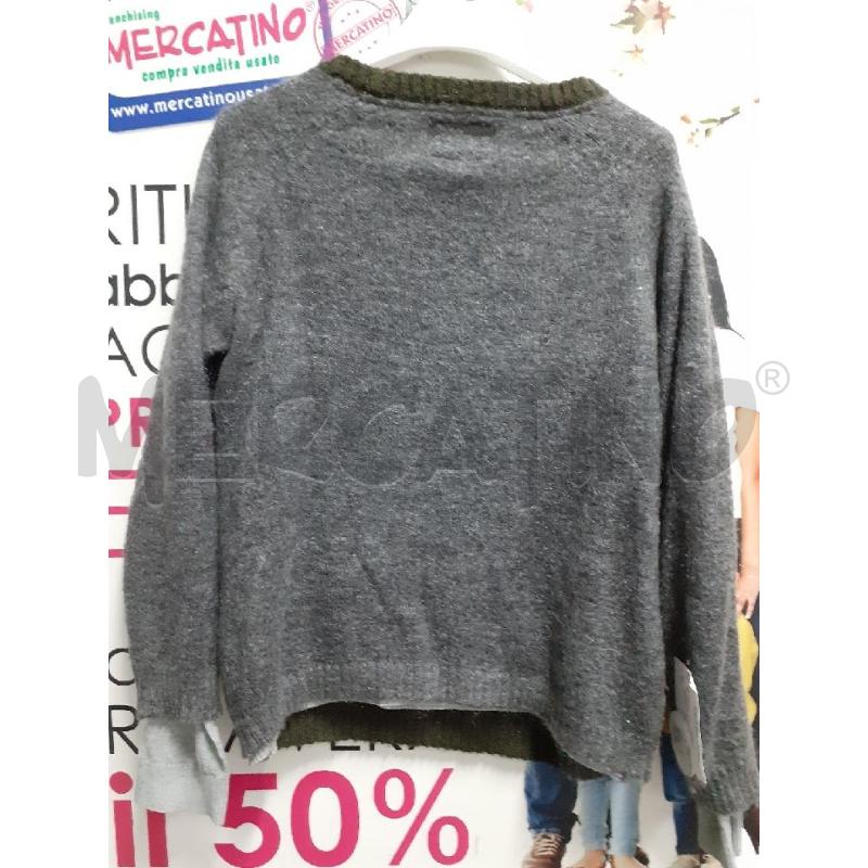 MAGLIA DONNA VERDE GRIGIA PEPE | Mercatino dell'Usato Atripalda 2