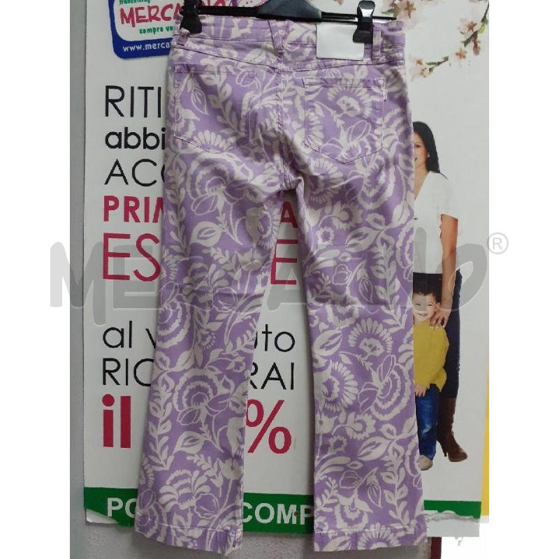 PANTALONE DONNA FANTASIA LILLA MALIPARMI | Mercatino dell'Usato Atripalda 2
