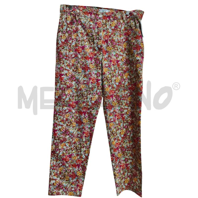 PANTALONE DONNA FIORI CEL/ARANC FERRONI MAX | Mercatino dell'Usato Atripalda 1