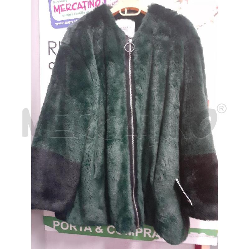PELLICCIA GAELLE VERDE NERA | Mercatino dell'Usato Atripalda 1
