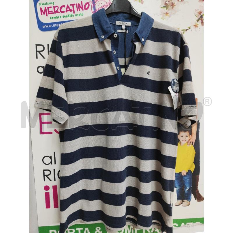 POLO UOMO RIGHE BLU GEOX | Mercatino dell'Usato Atripalda 1