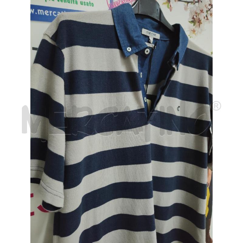 POLO UOMO RIGHE BLU GEOX | Mercatino dell'Usato Atripalda 3