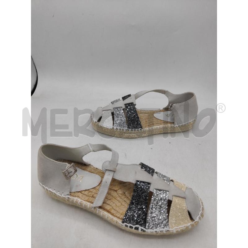 SANDALI DONNA LAMINATI PANNA LOGOA | Mercatino dell'Usato Atripalda 3