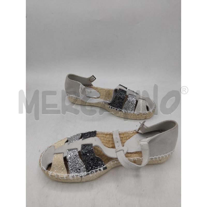 SANDALI DONNA LAMINATI PANNA LOGOA | Mercatino dell'Usato Atripalda 4
