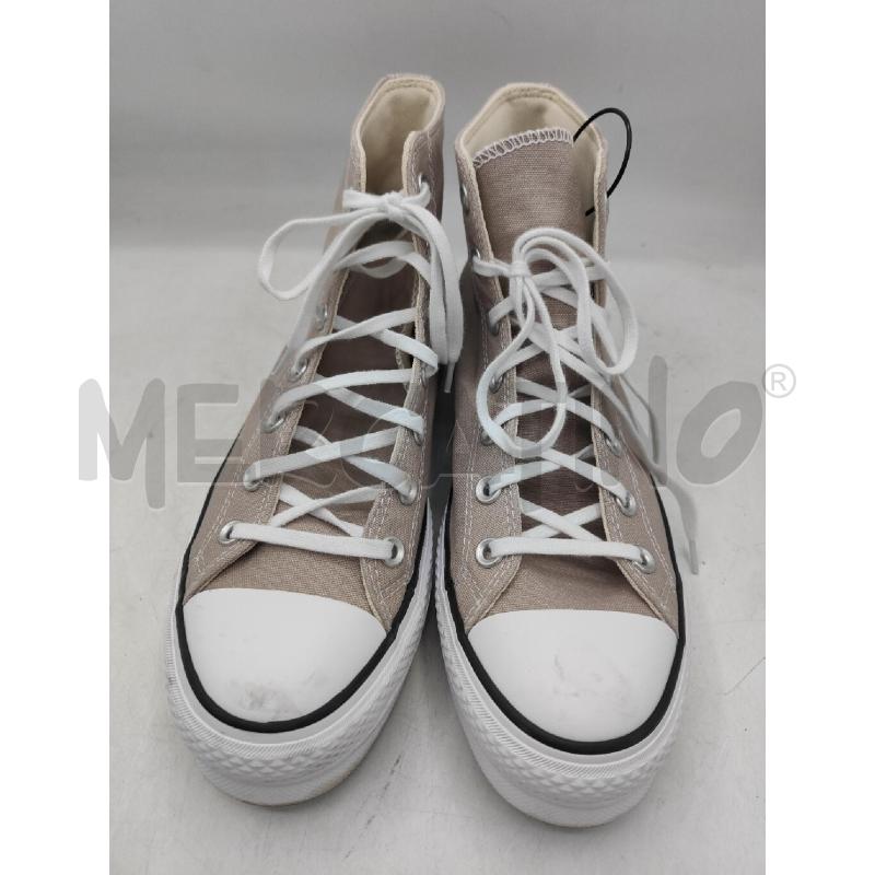 SCARPE DONNA BEIG TELA CONVERSE ALTE | Mercatino dell'Usato Atripalda 1