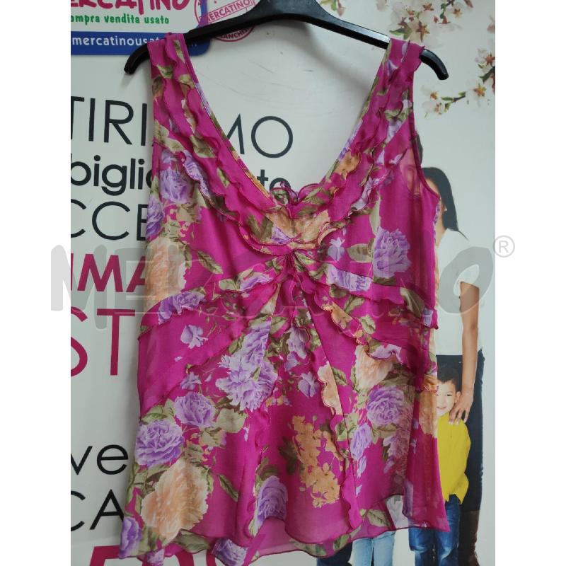 TOP +GONNA FIORI FUCSIA LUISA SPAGNOLI | Mercatino dell'Usato Atripalda 4