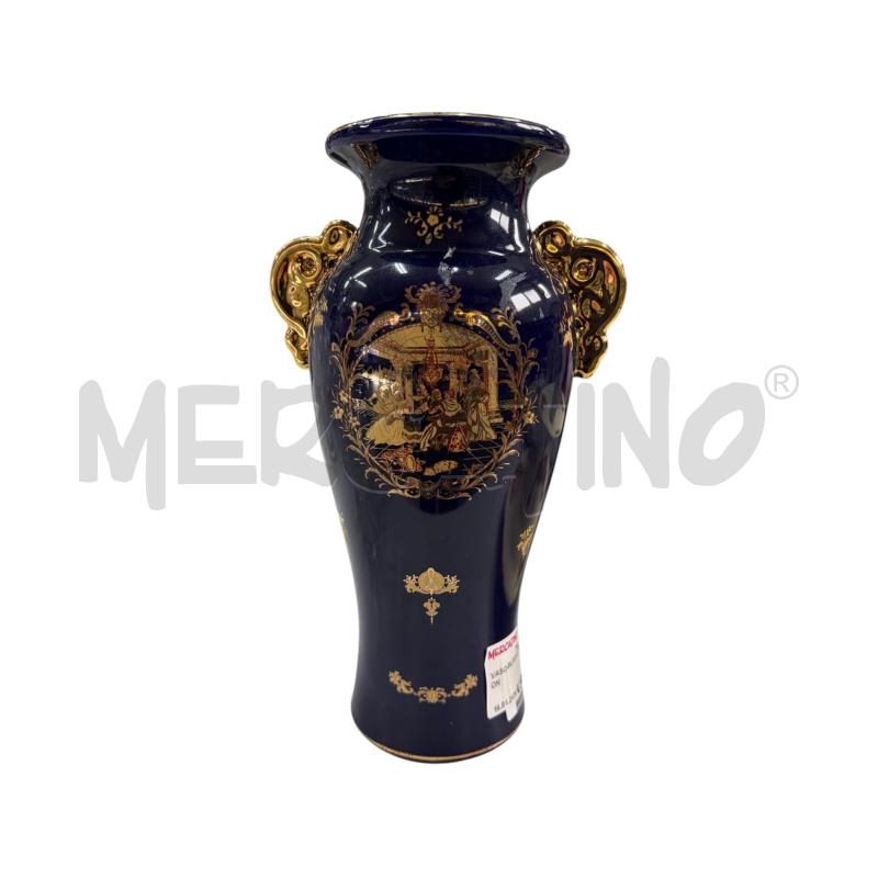 VASO BLU DORATO VENEZIANO | Mercatino dell'Usato Atripalda 1