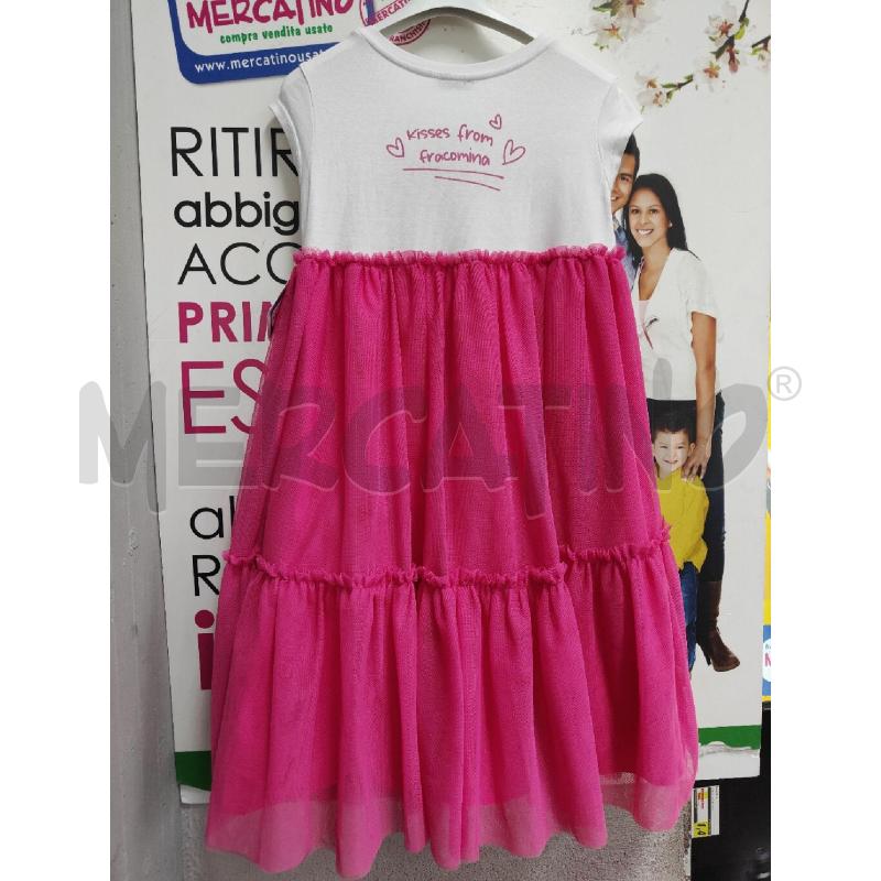 VESTITO BAMBINA BIANC FUCSIA FRACOMINA | Mercatino dell'Usato Atripalda 2